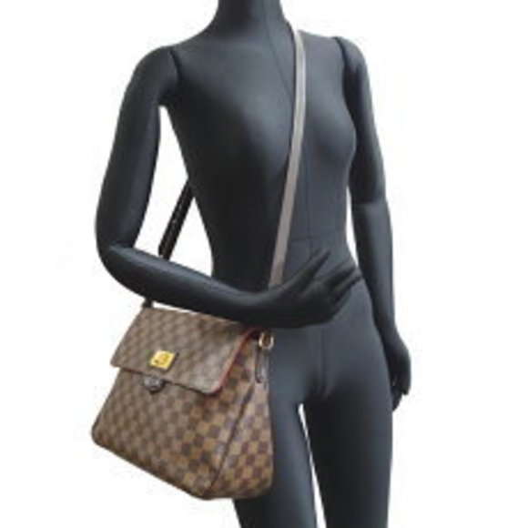 Louis Vuitton Brown Shoulder Roseberry Damier Bag Besas - Picture 9 of 9